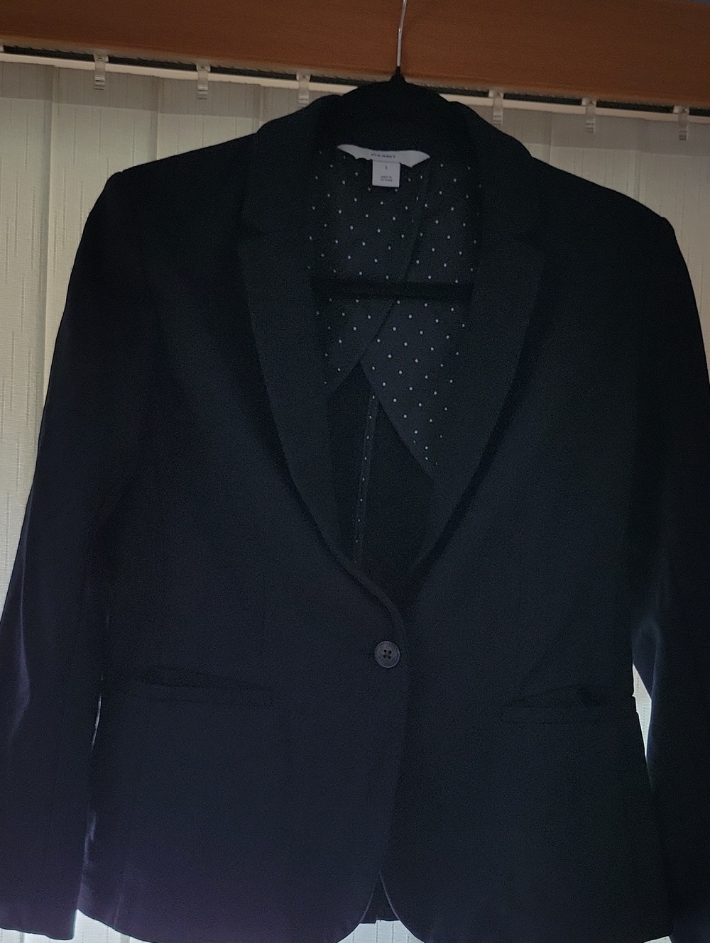 Old Navy Black Women's Single-Button Blazer
